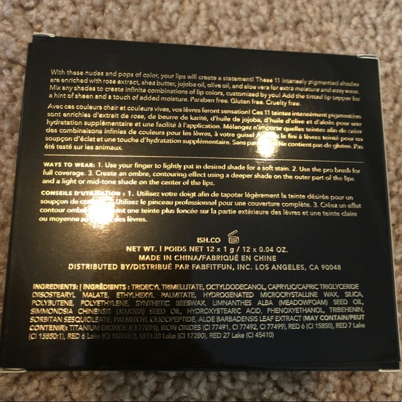 ISH Lip Statement Palette - Picture 5 of 5